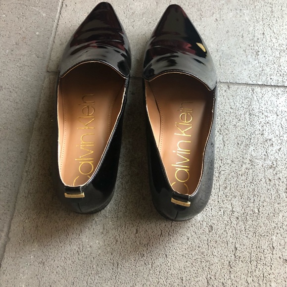 Calvin Klein Patent Leather Flats - Picture 2 of 7